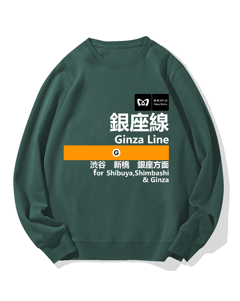 Ginza Line for Shibuya Cotton Sweatshirt