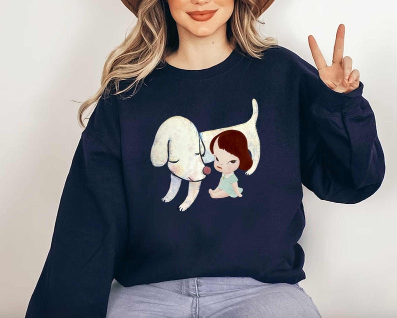 Yoshitomo Nara White Dog Sweatshirt