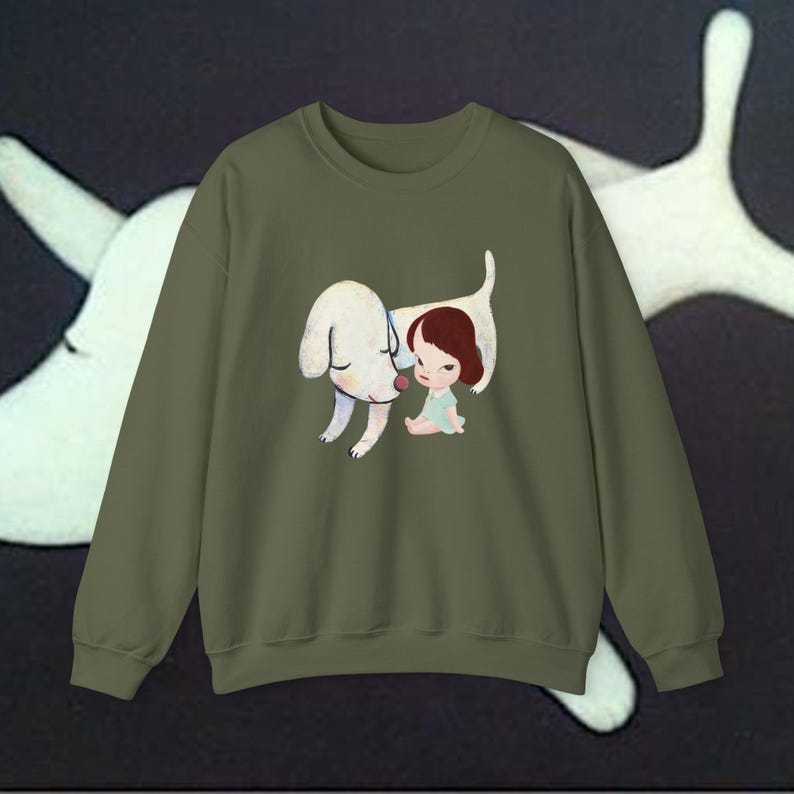 Yoshitomo Nara White Dog Sweatshirt