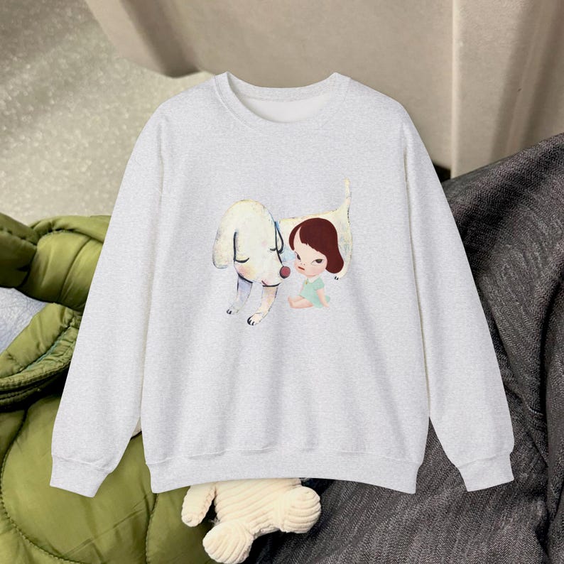 Yoshitomo Nara White Dog Sweatshirt