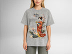 Geisha Tea Ceremony Oversize UNISEX Snow Washed T-Shirt