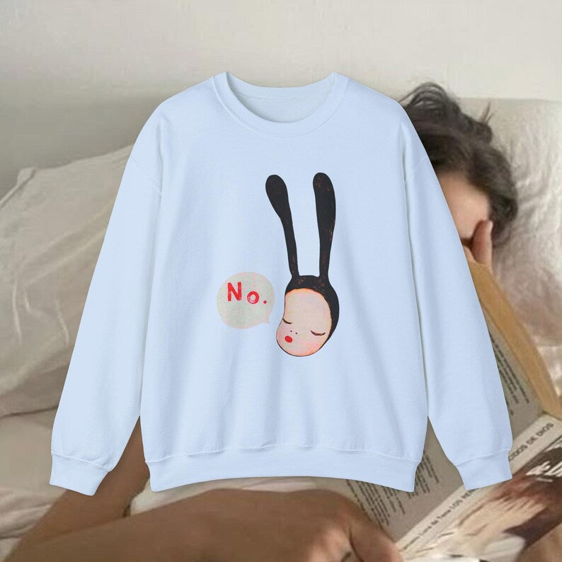 Yoshitomo Nara No Bunny Japan Art Print Graphic Sweatshirt