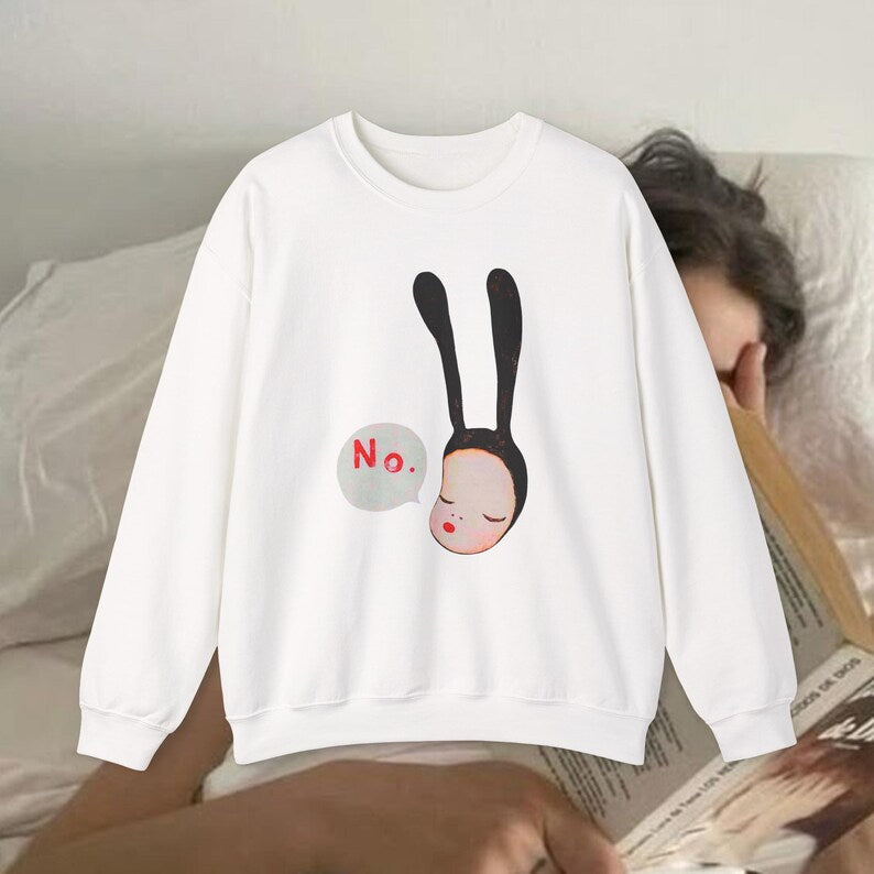 Yoshitomo Nara No Bunny Japan Art Print Graphic Sweatshirt