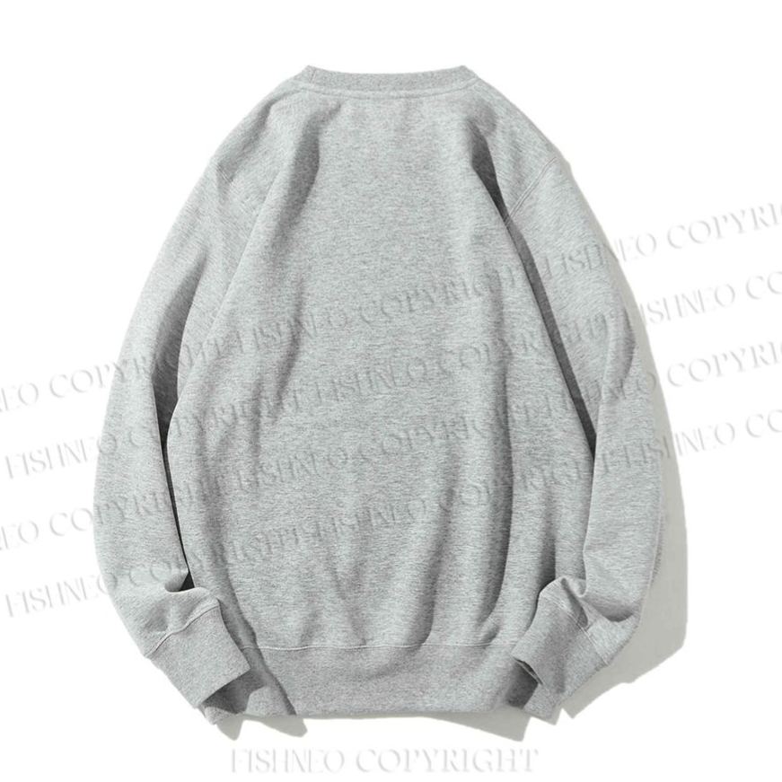 Unisex Vintage Cat Casual Printed Sweatshirt