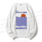 Unisex Sea Wave Casual Printed Sweatshirt