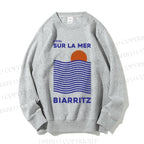 Unisex Sea Wave Casual Printed Sweatshirt
