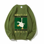 Silly Goose On The Loot Cotton Pullover Sweatshirt