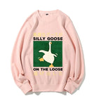 Silly Goose On The Loot Cotton Pullover Sweatshirt