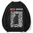 Black Cat Cotton Sweatshirt