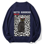 Black Cat Cotton Sweatshirt