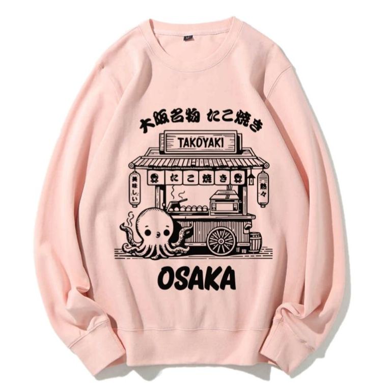 Japan Osaka Food Cotton Sweatshirt