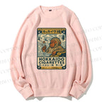 Unisex Casual Vintage Monkey Printed Sweatshirt
