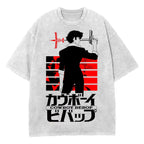 Unisex COWBOY BEPOP SPIKE Printed Washed Tee