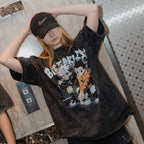 Unisex BE FEARLESS Printed Washed Tee