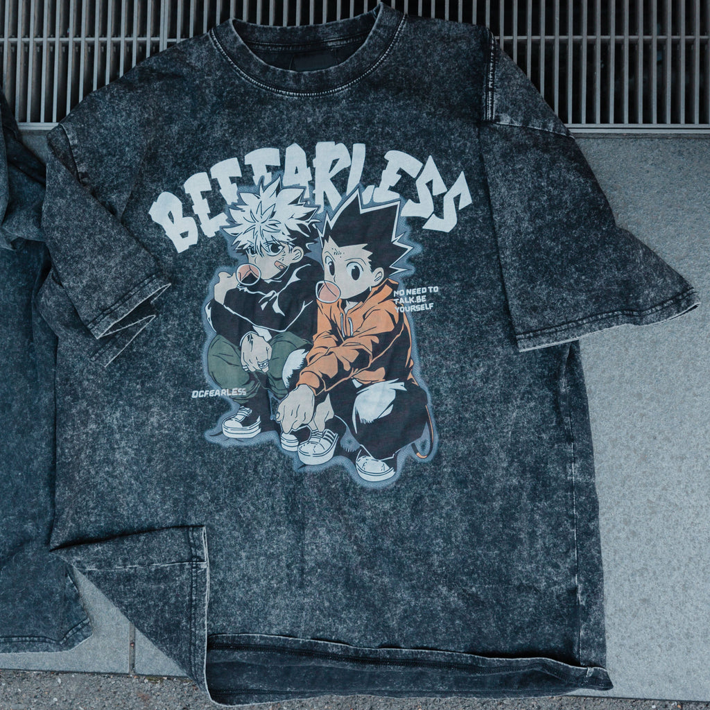 Unisex BE FEARLESS Printed Washed Tee