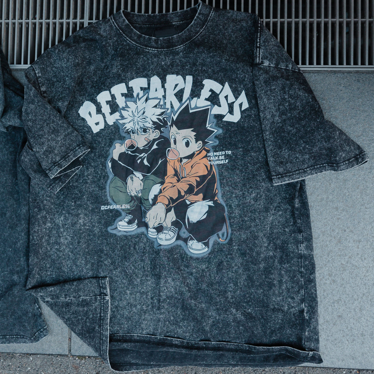 Unisex BE FEARLESS Printed Washed Tee