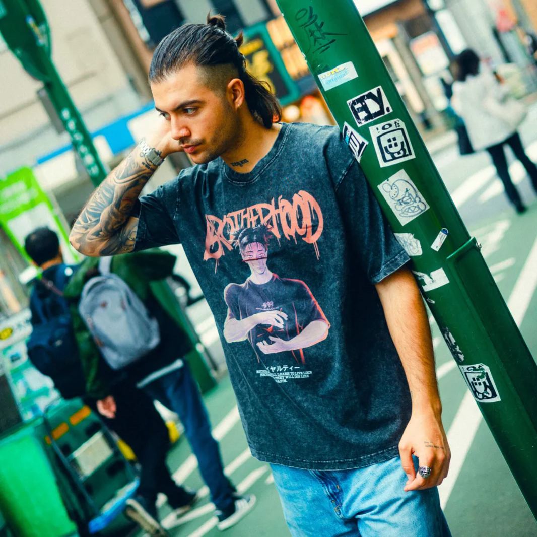 Unisex CHOSO QUOTES Printed Washed Tee