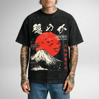 Unisex Odayaka Printed Washed T-Shirt