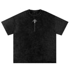 Unisex Satoru Gojo Anime Washed Oversize T-Shirt