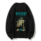 Casual Star Wars Vintage Printed Crewneck Sweatshirt