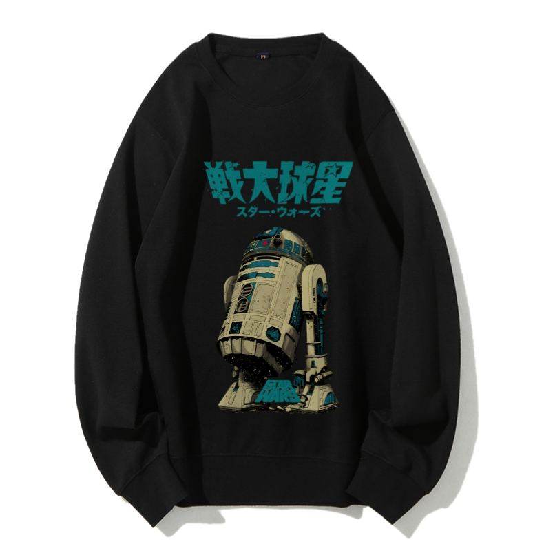 Casual Star Wars Vintage Printed Crewneck Sweatshirt