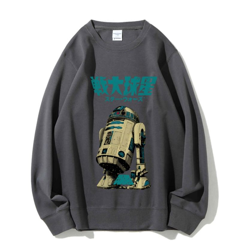 Casual Star Wars Vintage Printed Crewneck Sweatshirt