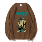 Casual Star Wars Vintage Printed Crewneck Sweatshirt