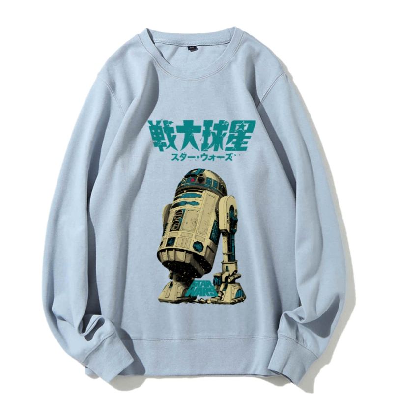 Casual Star Wars Vintage Printed Crewneck Sweatshirt