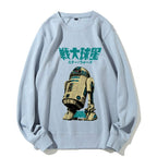 Casual Star Wars Vintage Printed Crewneck Sweatshirt