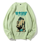 Casual Star Wars Vintage Printed Crewneck Sweatshirt