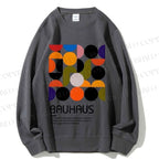 Unisex Vintage Bauhaus Design Printed Sweatshirt