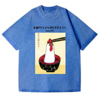 Chicken Ramen Vintage Wash Japanese Design T-Shirt