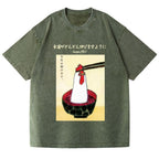 Chicken Ramen Vintage Wash Japanese Design T-Shirt