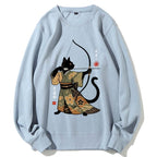 Japan Cat Archery Cotton Sweatshirt
