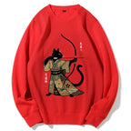 Japan Cat Archery Cotton Sweatshirt
