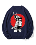 Hinomaru and Japanese samurai Cotton Sweatshirt