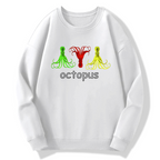 octopus Cotton Pullover Sweatshirt