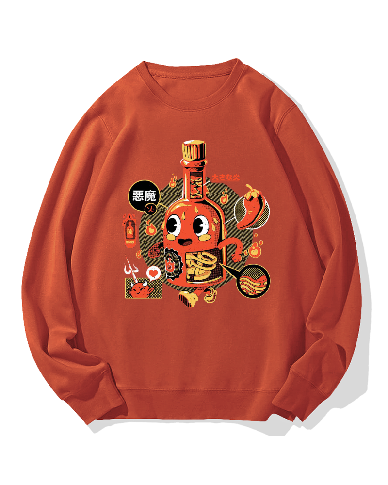 Bottle Devil Cotton Sweatshirt