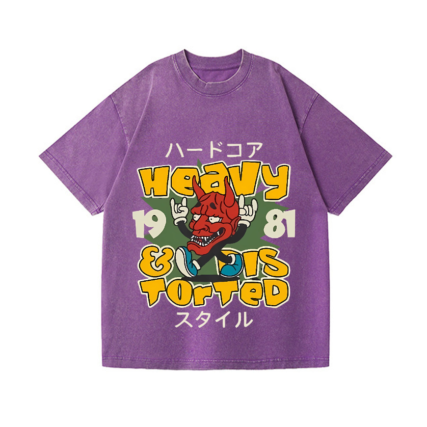Hannya Vintage Wash Japanese Design T-Shirt