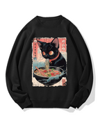 Ramen Cat Cotton Sweatshirt