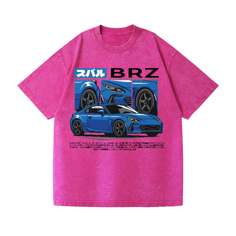 Subaru Vintage Wash Japanese Design T-Shirt