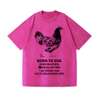 Chicken Vintage Wash Japanese Design T-Shirt