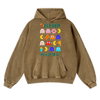 Pacman Vintage Washed Thick Cotton Hoodie
