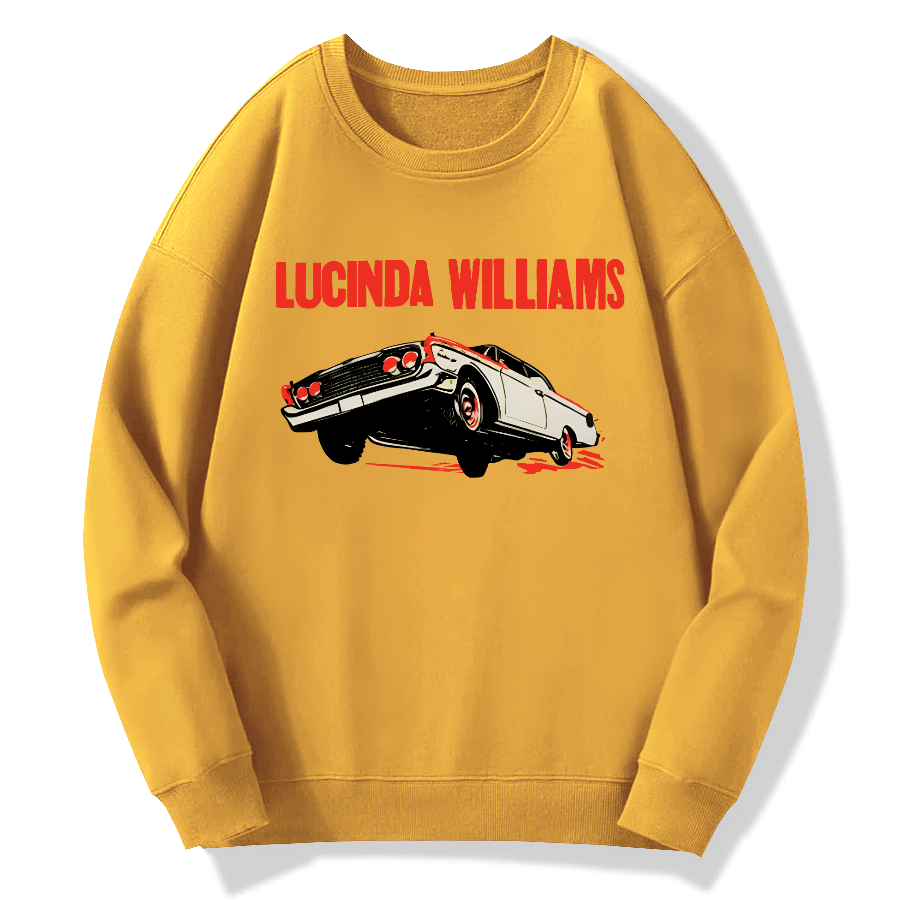 Lucinda Williams Cotton Pullover Sweatshirt