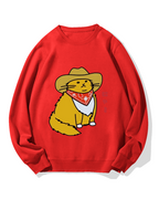 Cowboy cat Cotton Sweatshirt
