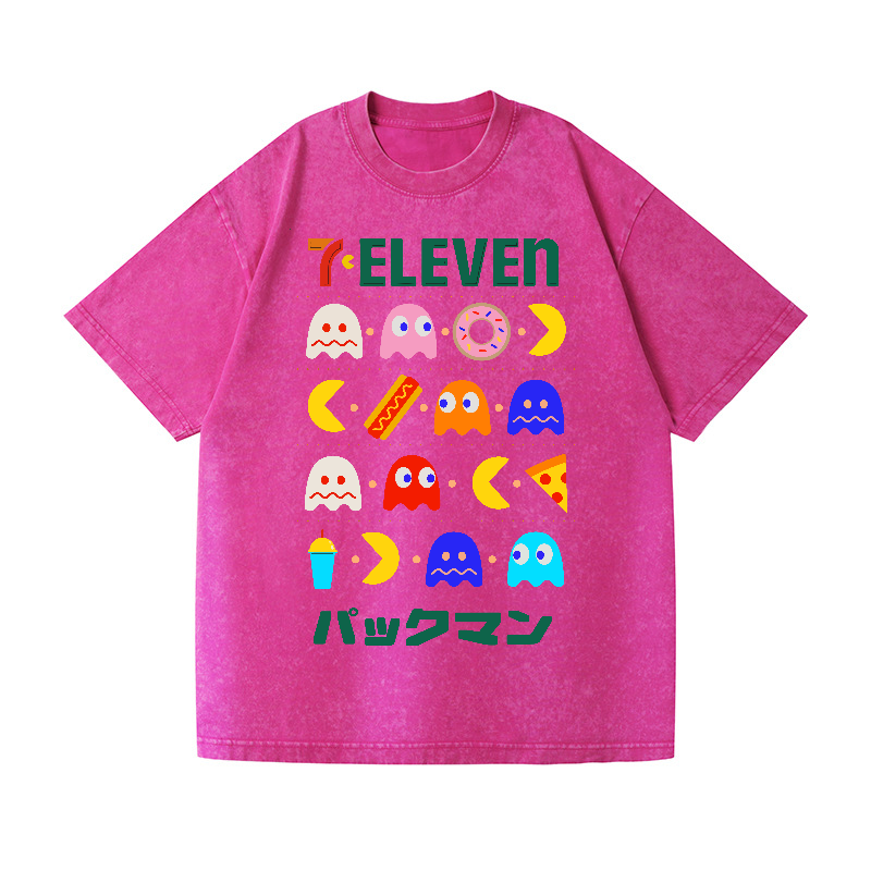Pacman Vintage Wash Japanese Design T-Shirt