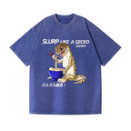 Gecko Vintage Wash Japanese Design T-Shirt