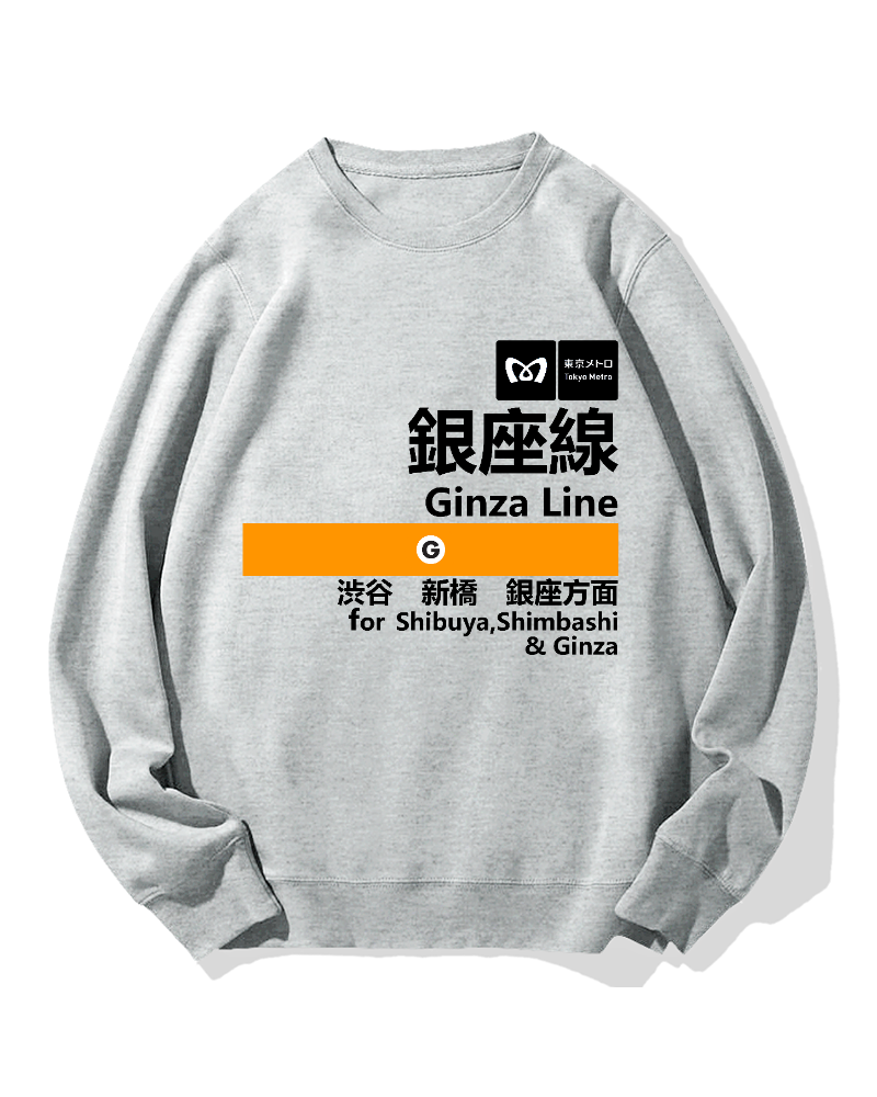 Ginza Line for Shibuya Cotton Sweatshirt