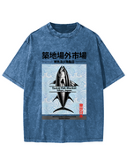 Tokyo Tsukiji Off Market, Japan Vintage Washed T-shirt