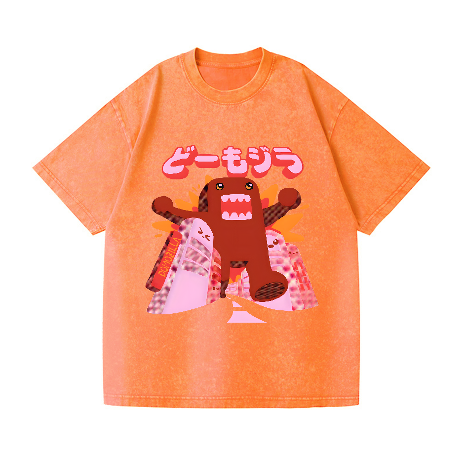 Domozilla Domo Kun Vintage Wash Japanese Design T-Shirt